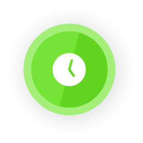Clock with arrow icon